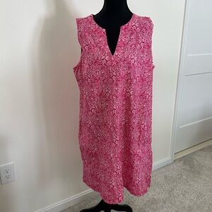Lands' End Pink Paisley Dress